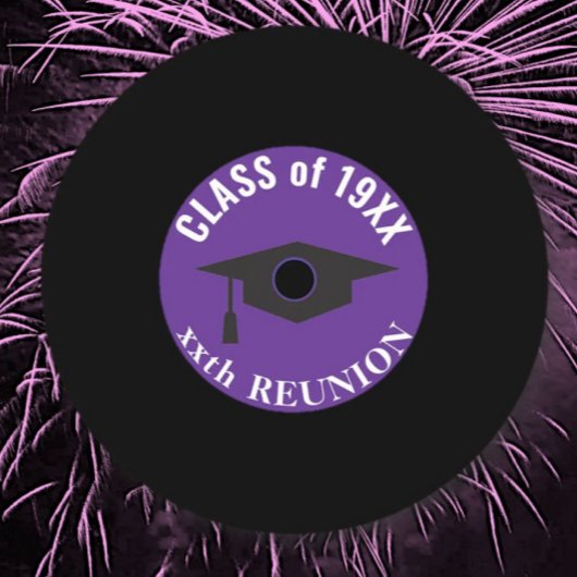 Partytime, Nostalgic Class-Wiedersehen-Untersetzer Runder Pappuntersetzer