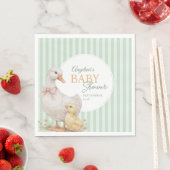 Partytücher Mutter Gans und Gänschen. Serviette (Beispiel)