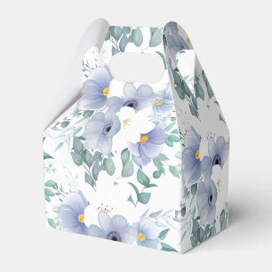 Partytüten-Box mit blauen Blumen Geschenkschachtel