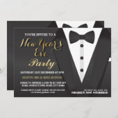 Partytuxedo-Bogen-Krawatten-Abendessen des Einladung (Vorne/Hinten)