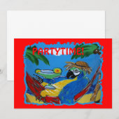 Partyzeit Einladung (Vorne/Hinten)