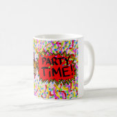 Partyzeit Kaffeetasse (VorderseiteRechts)