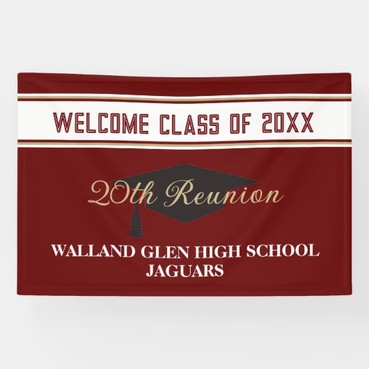 Partyzeit! LARGE CUSTOM Class Wiedersehen Banner (Horizontal)