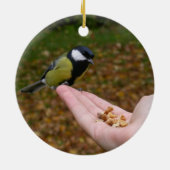 Parus major keramik ornament (Hinten)