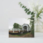 Parvin Covered Bridge Postkarte (Stehend Vorderseite)