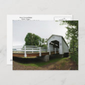 Parvin Covered Bridge Postkarte (Vorne/Hinten)