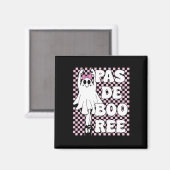 Pas De Boo-free Funny Retro Ballet Ghosts Hallowee Magnet (Vorderseite/Rückseite)