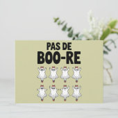 Pas de Boo-re Ballerina Ghost Halloween Spooky Einladung (Stehend Vorderseite)