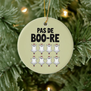 Pas de Boo-re Ballerina Ghost Halloween Spooky Keramik Ornament