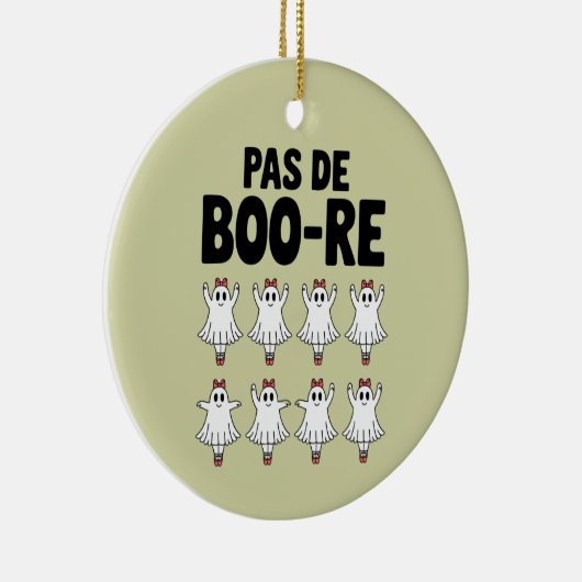 Pas de Boo-re Ballerina Ghost Halloween Spooky Keramik Ornament (Rechts)