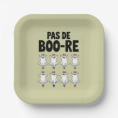 Pas de Boo-re Ballerina Ghost Halloween Spooky Pappteller (Vorderseite)