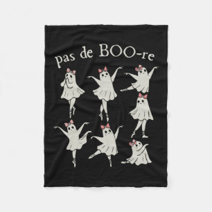 Pas De Boo-re Ballerina Ghost Halloween Spooky Sea Fleecedecke