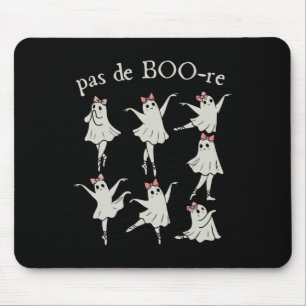 Pas De Boo-re Ballerina Ghost Halloween Spooky Sea Mousepad