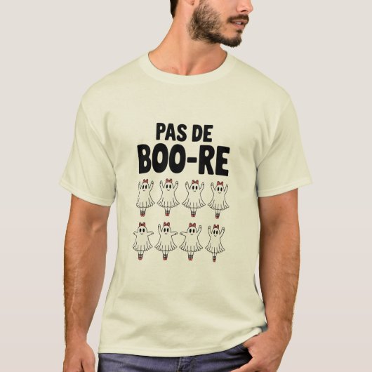 Pas de Boo-re Ballerina Ghost Halloween Spooky T-Shirt (Vorderseite)