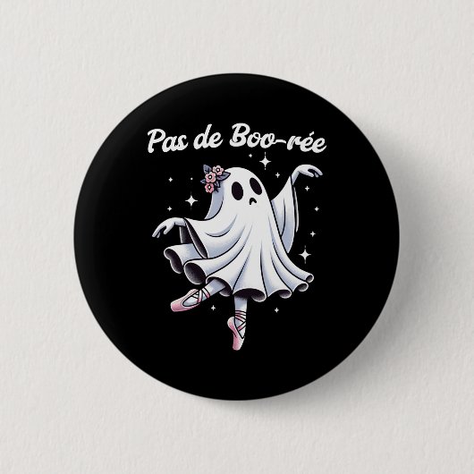 Pas De Boo-rée Ballet Dancer Ghost Dance Teacher H Button (Vorderseite)