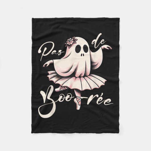 Pas De Boo-rée Ballet Dancer Ghost Dance Teacher H Fleecedecke (Vorderseite)