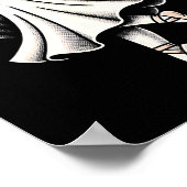 Pas De Boo-rée Ballet Dancer Ghost Dance Teacher H Poster (Ecke)