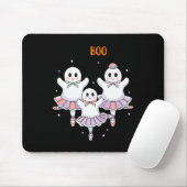 Pas De Boo-rée Ballet Dancer Spooky Ghost Hallowee Mousepad (Mit Mouse)