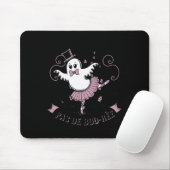Pas De Boo-rée Ballet Dancer Spooky Ghost Hallowee Mousepad (Mit Mouse)