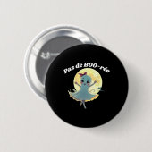 Pas De Boo-rée Funny Ballet Gastgeber Halloween-Ta Button (Vorne & Hinten)