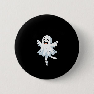 Pas De Boo-rée Funny Ballet Gastgeber Halloween-Ta Button