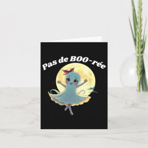 Pas De Boo-rée Funny Ballet Gastgeber Halloween-Ta Karte