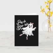 Pas De Boo-rée Funny Ballet Gastgeber Halloween-Ta Karte (Gelbe Blume)