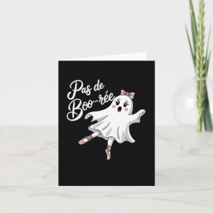 Pas De Boo-rée Funny Ballet Gastgeber Halloween-Ta Karte