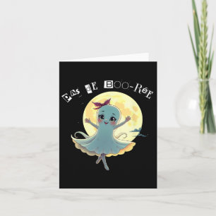 Pas De Boo-rée Funny Ballet Gastgeber Halloween-Ta Karte