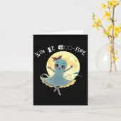 Pas De Boo-rée Funny Ballet Gastgeber Halloween-Ta Karte (Gelbe Blume)