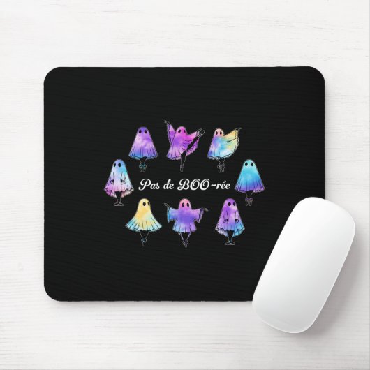 Pas De Boo-rée Funny Ballet Geister Tanz Halloween Mousepad (Mit Mouse)