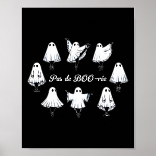 Pas De Boo-rée Funny Ballet Geister Tanz Halloween Poster