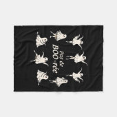 Pas De Boo-rée Funny Ballet Spooky Ghosts Dance Ha Fleecedecke (Vorderseite (Horizontal))