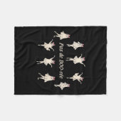 Pas De Boo-rée Funny Ballet Spooky Ghosts Dance Ha Fleecedecke (Vorderseite (Horizontal))