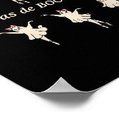 Pas De Boo-rée Funny Ballet Spooky Ghosts Dance Ha Poster (Ecke)