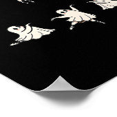 Pas De Boo-rée Funny Ballet Spooky Ghosts Dance Ha Poster (Ecke)