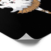 Pas De Boo-rée Funny Byllet Ghosts Halloween Dance Poster (Ecke)