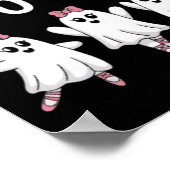 Pas De Boo Ree Funny Dancing Ballet Spooky Hallowy Poster (Ecke)