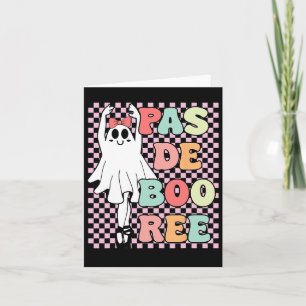 Pas De Boo-ree Funny Vintag Retro Style 70er 80er Karte