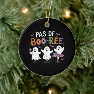 Pas de BOO-ree Gespenst-Balletttänzer-Lehrer  Keramik Ornament