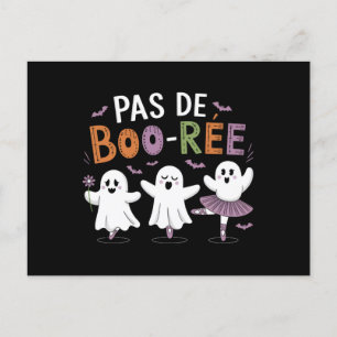 Pas de BOO-ree Gespenst-Balletttänzer-Lehrer  Postkarte