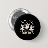 Pas De Boo-rée Ghost Ballet Dancer Halloween Dance Button (Vorne & Hinten)