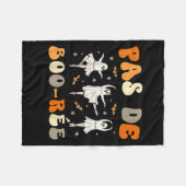 Pas De Boo-rée Ghost Ballet Dancer Halloween Dance Fleecedecke (Vorderseite (Horizontal))