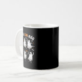 Pas De Boo-rée Ghost Ballet Dancer Halloween Dance Kaffeetasse (Vorderseite Links)