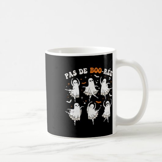 Pas De Boo-rée Ghost Ballet Dancer Halloween Dance Kaffeetasse (Rechts)