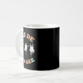 Pas De Boo-ree Ghost Ballet Dancer Halloween Dance Kaffeetasse (Vorderseite Links)