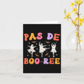Pas De Boo-rée Ghost Ballet Dancer Halloween Dance Karte (Gelbe Blume)