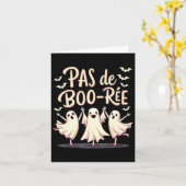 Pas De Boo-rée Ghost Ballet Dancer Halloween Dance Karte (Gelbe Blume)