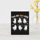 Pas De Boo-rée Ghost Ballet Dancer Halloween Dance Karte (Gelbe Blume)