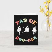 Pas De Boo-ree Ghost Ballet Dancer Halloween Dance Karte (Gelbe Blume)